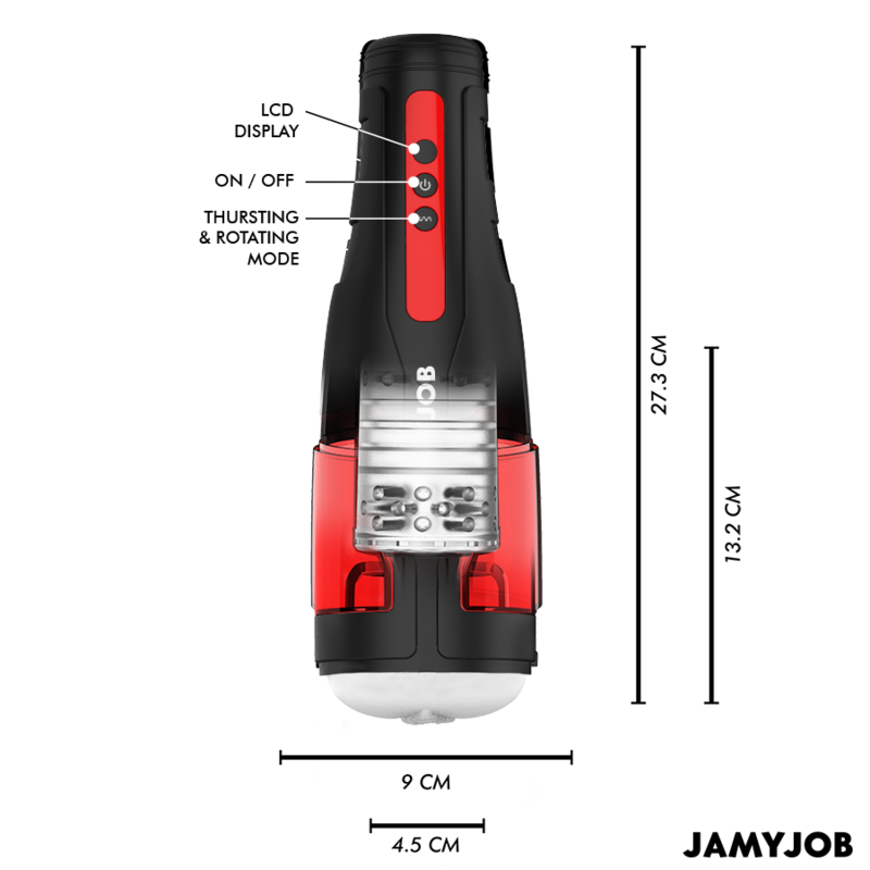 Jamyjob Automatico Cyclone 10 Modalità - Dispositivo per uomo - dettaglio