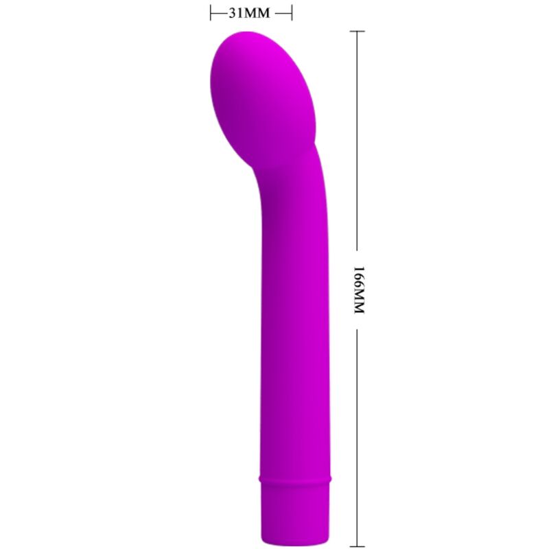 Pretty Love Spot Logan 10 - Massaggiatore curvo, colore viola - nella confezione