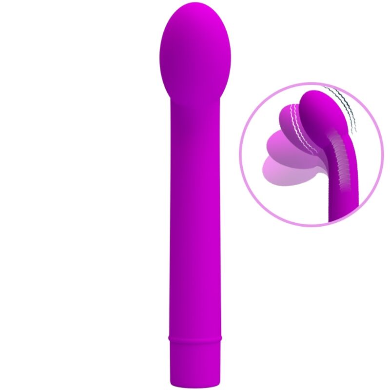 Pretty Love Spot Logan 10 - Massaggiatore curvo, colore viola - vista laterale