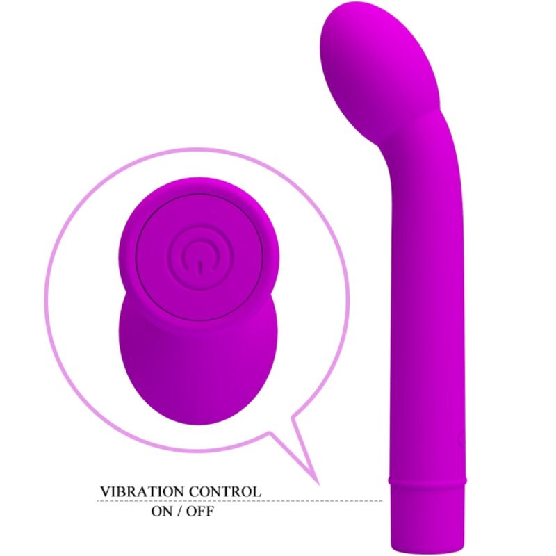 Pretty Love Spot Logan 10 - Massaggiatore curvo, colore viola - dettaglio
