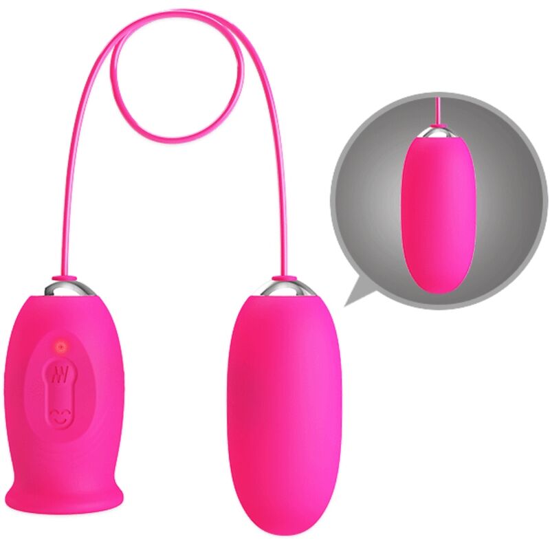 Pretty Love Ovulo - Ovetto massaggiante, colore margherita + lingua stimolante rosa - nella confezione