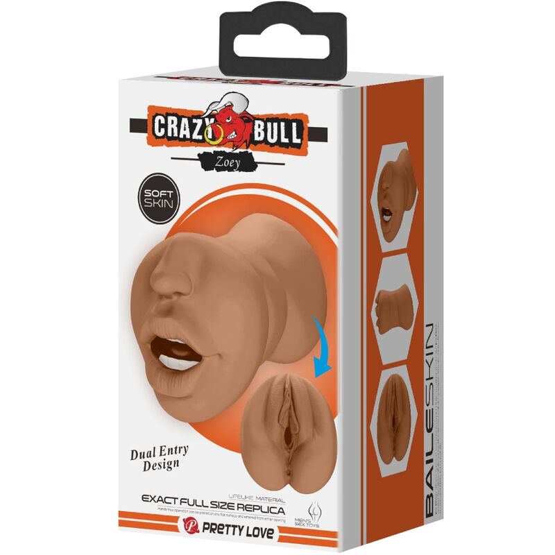 Crazy Bull Zoey - Dispositivo per uomo, colore carne - retro