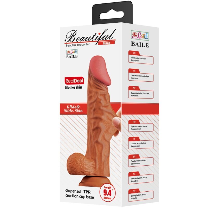 Baile Buraq 24 CM Carne - Accessorio intimo - retro