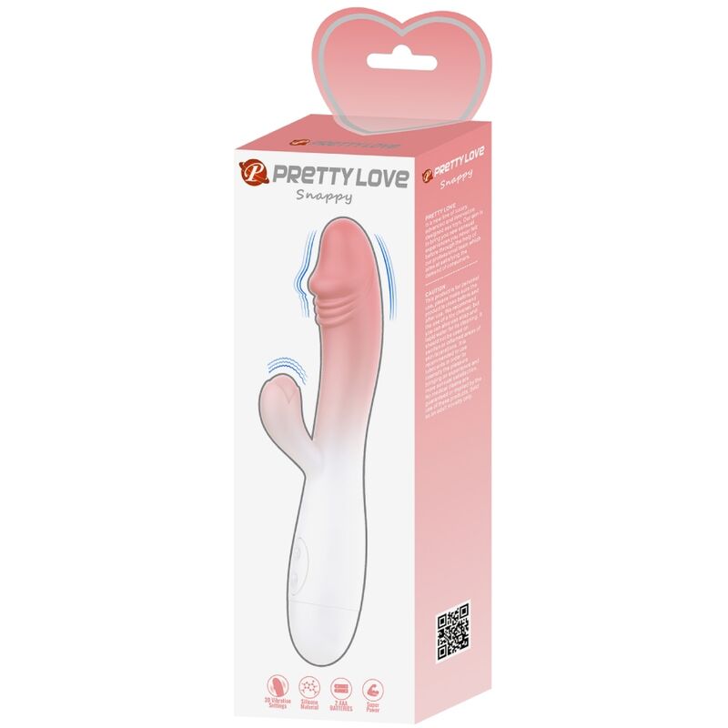Pretty Love Snappy - Massaggiatore curvo, colore 30 rosa - vista frontale