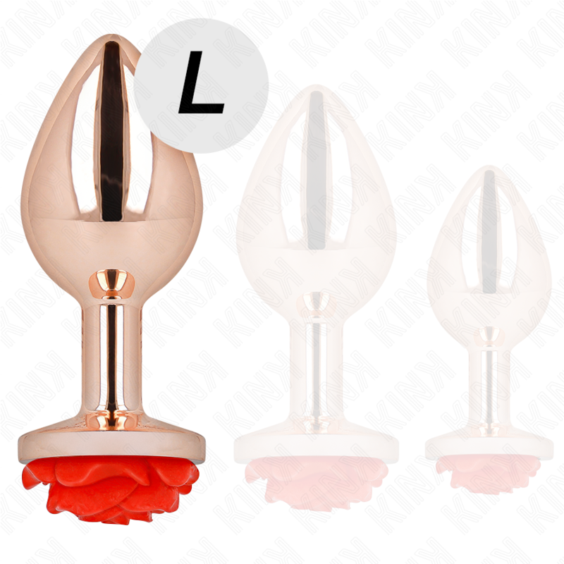 Kink Plug - Accessorio intimo, colore oro rosa rosa rossa - dettaglio