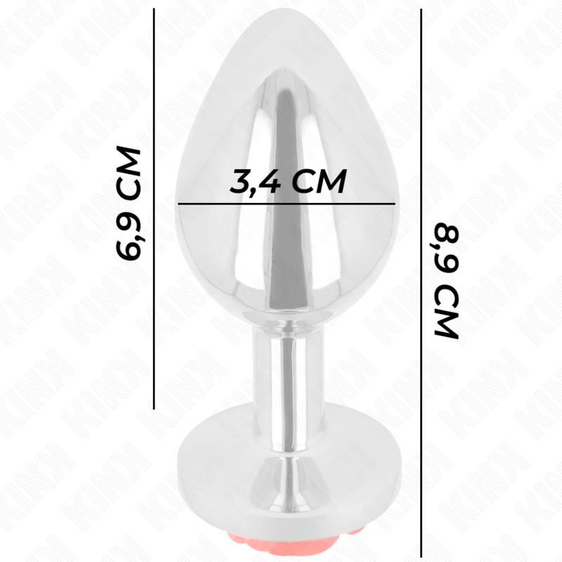 Kink Plug - Accessorio intimo, colore rosa rosso - nella confezione