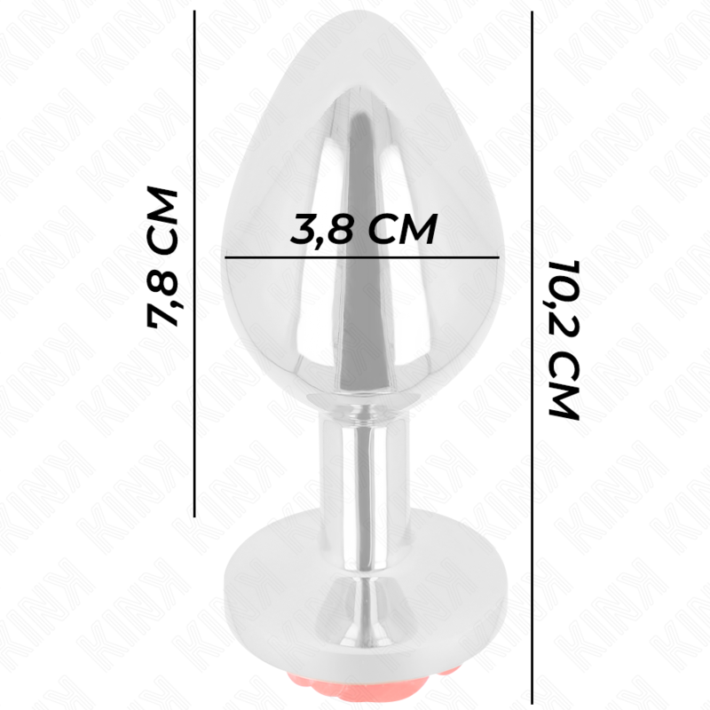 Kink Plug - Accessorio intimo, colore rosa rosso - nella confezione