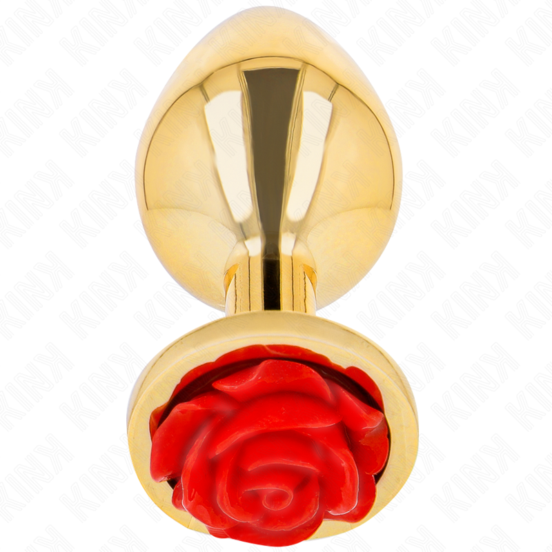 Kink Plug - Accessorio intimo, colore oro rosa rosso - vista laterale