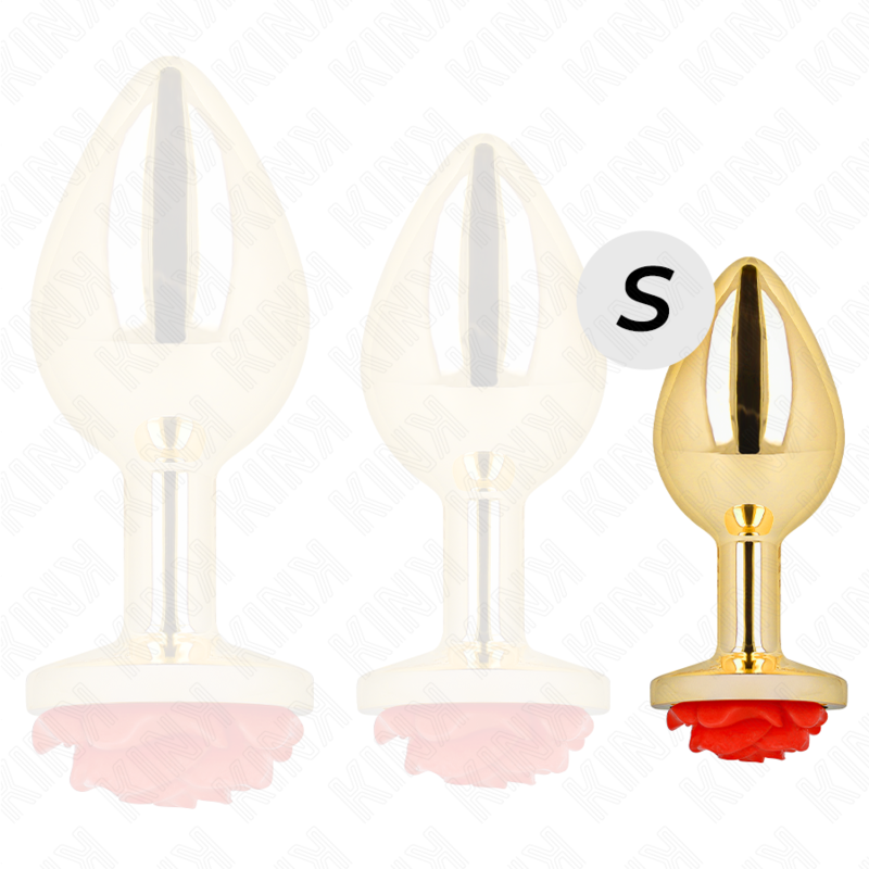 Kink Plug - Accessorio intimo, colore oro rosa rosso - dettaglio