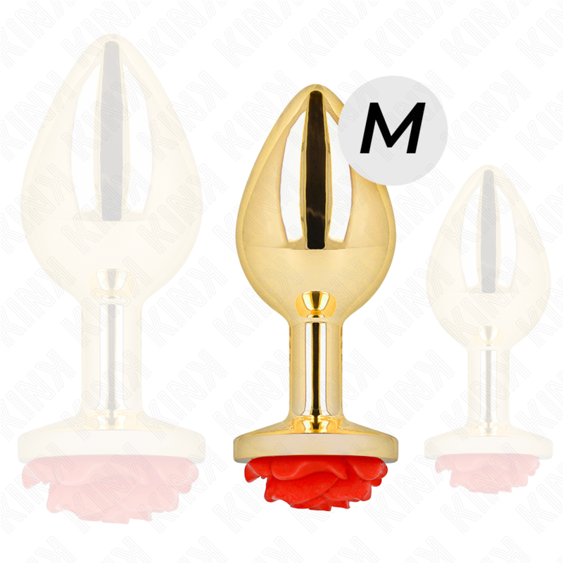 Kink Plug - Accessorio intimo, colore oro rosa rosso - dettaglio