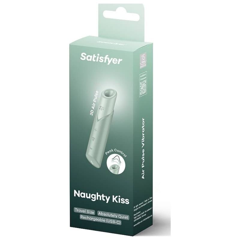 Satisfyer Naughty Kiss Wave - Massaggiatore esterno - vista laterale