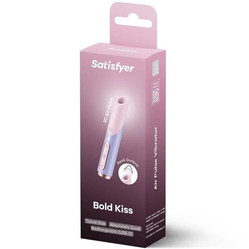 Satisfyer Bold Kiss Wave - Massaggiatore esterno - vista laterale