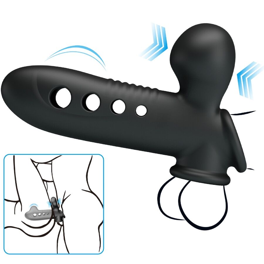 Pretty Love Manicotto - Accessorio intimo, colore crane airbag nero - in mano per le dimensioni