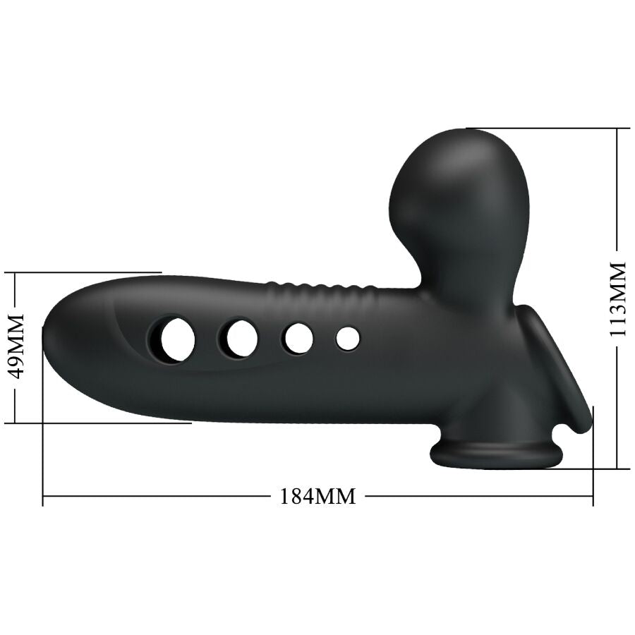 Pretty Love Manicotto - Accessorio intimo, colore crane airbag nero - retro