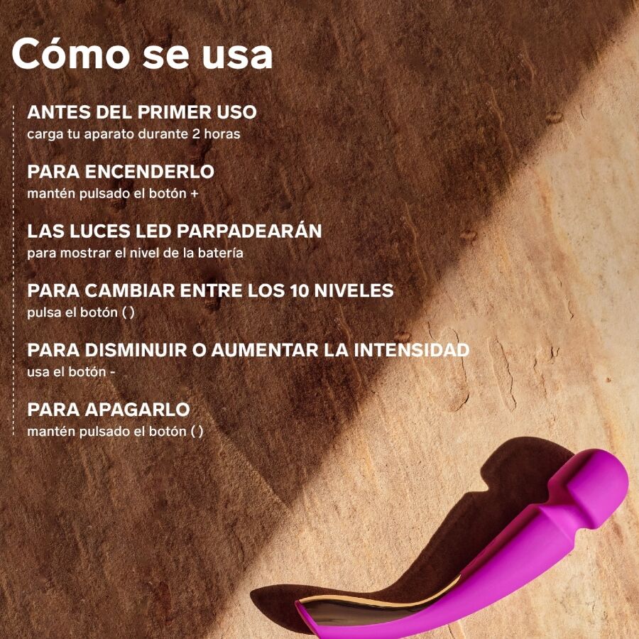 LELO Smart Medium Wand 2 Aqua - Massaggiatore - retro