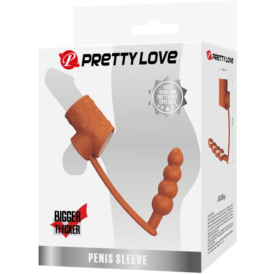 Pretty Love Guaina - Accessorio intimo, colore tappo anale naturale - vista frontale