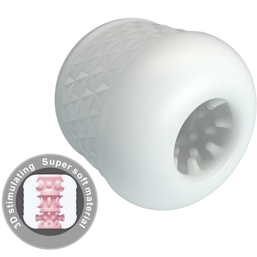 Pretty Love Crystle - Dispositivo per uomo, colore bianco - in mano per le dimensioni