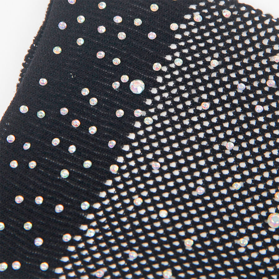 Subblime 957469shine Guanti Trasparenti Neri - Lingerie - in mano per le dimensioni