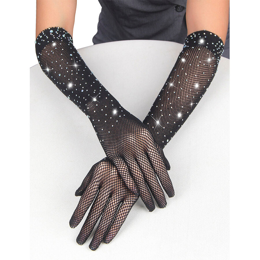 Subblime 957469shine Guanti Trasparenti Neri - Lingerie - vista frontale