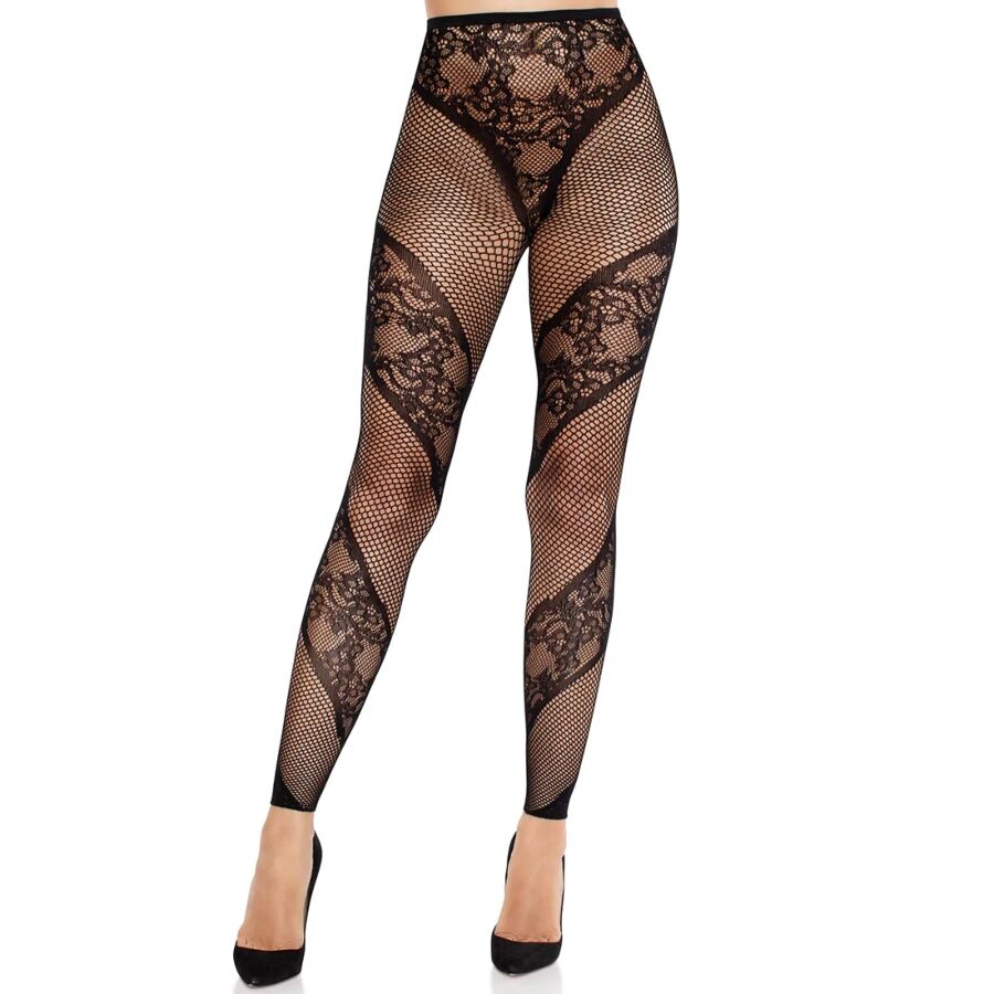 Leg Avenue Senza Piede - Lingerie, colore trasparente nero