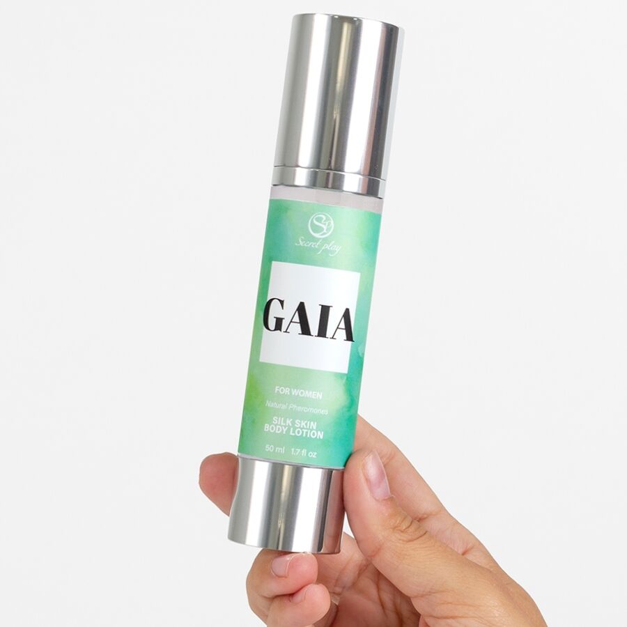 Secretplay Gaia Silk Lozione 50 ml - Olio da massaggio, kit da 3 - vista laterale