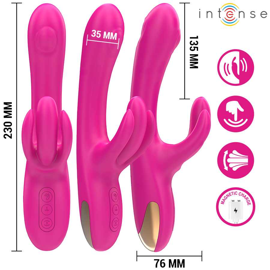 Intense Britney 23 CM - Massaggiatore doppio - vista laterale