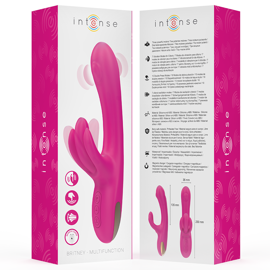 Intense Britney 23 CM - Massaggiatore doppio - vista frontale