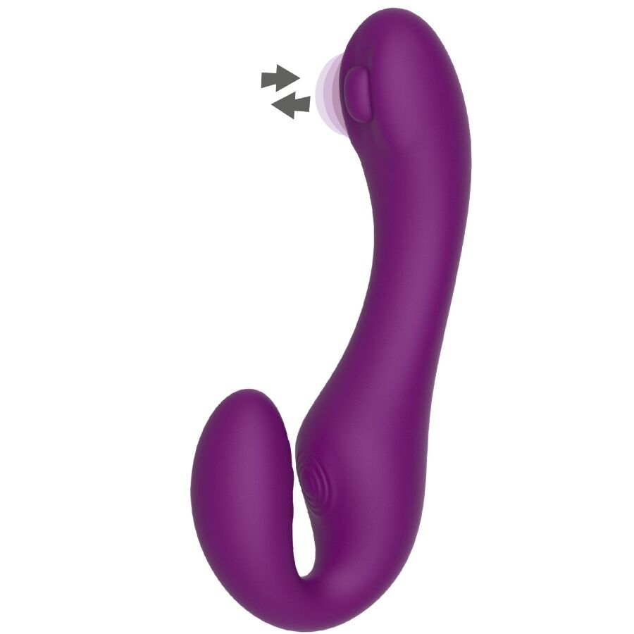 Xocoon 1 Strapless Strap ON - Massaggiatore doppio - vista frontale