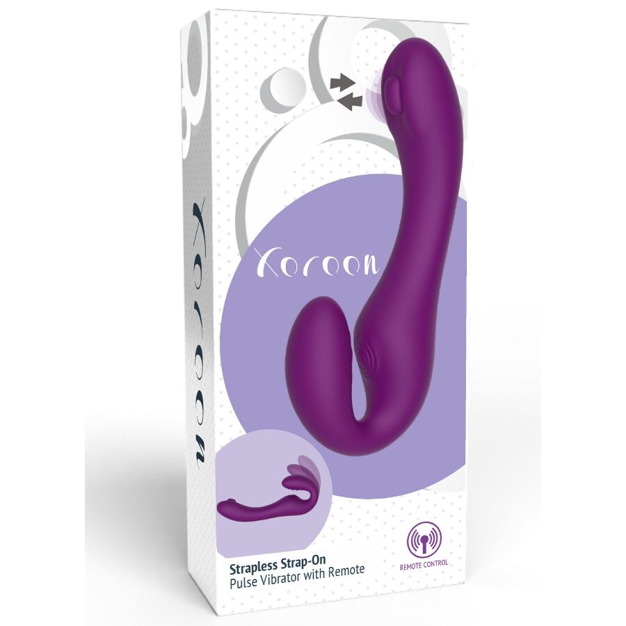 Xocoon 1 Strapless Strap ON - Massaggiatore doppio - nella confezione