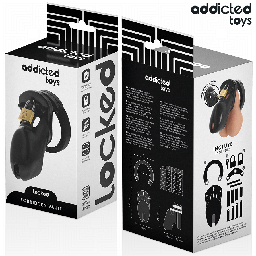 Addicted Toys Locked Gabbia - Accessorio intimo, colore standard - retro