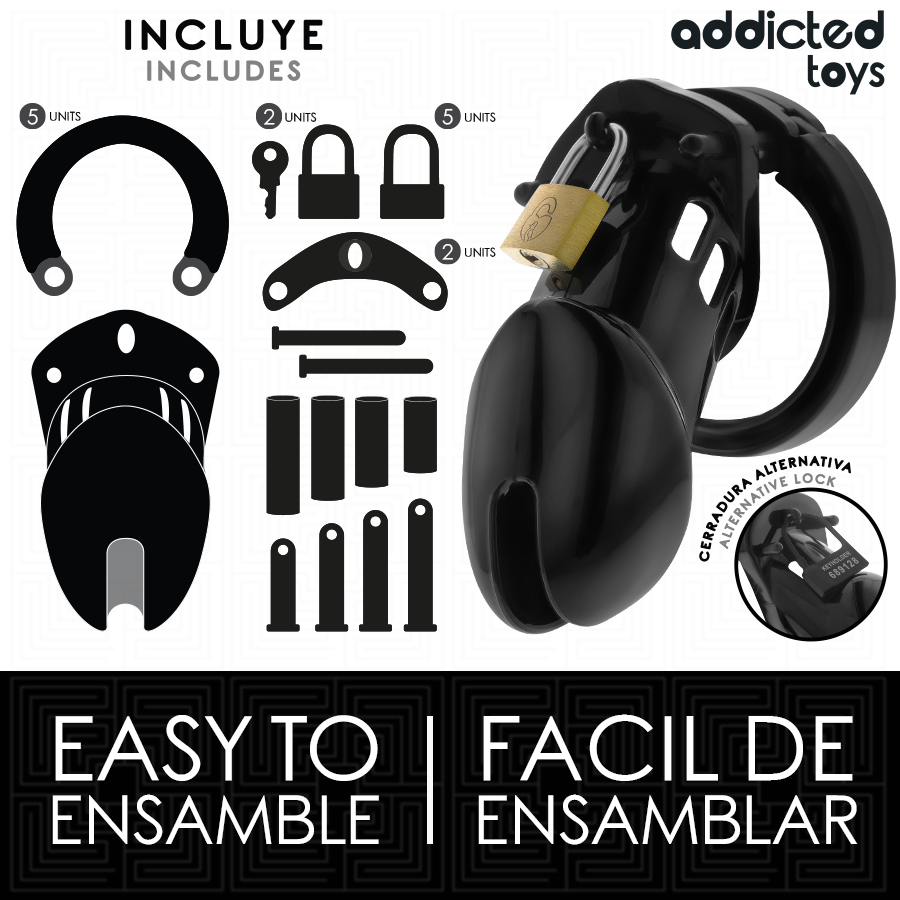 Addicted Toys Locked Gabbia - Accessorio intimo, colore standard - in mano per le dimensioni