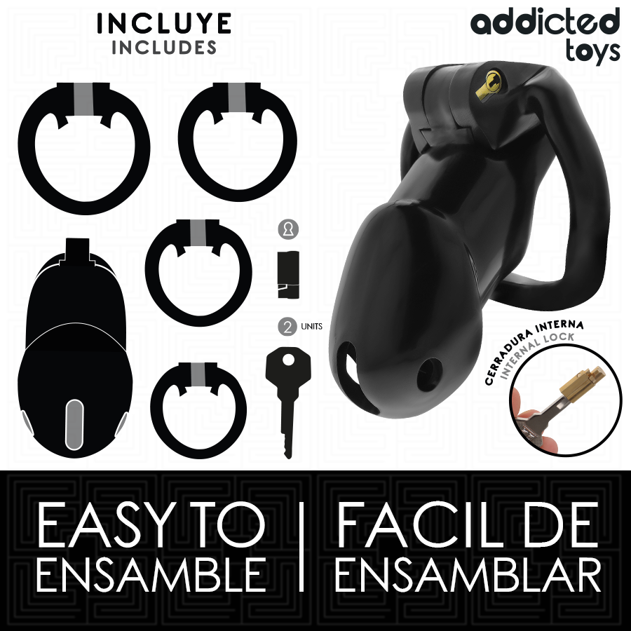 Addicted Toys Locked Mindnight Cell Gabbia - Accessorio intimo - nella confezione