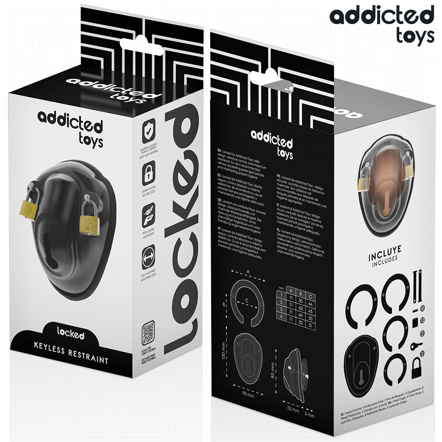 Addicted Toys Locked Gabbia - Accessorio intimo, colore standard - retro