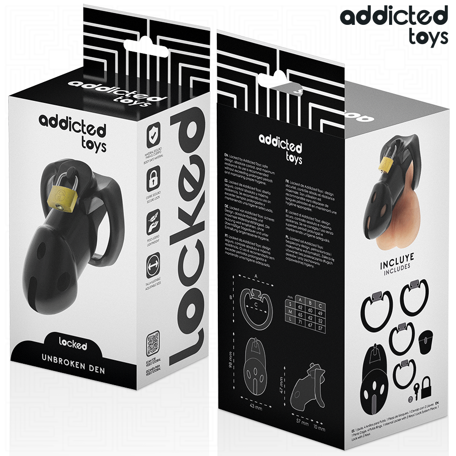 Addicted Toys Locked Gabbia - Accessorio intimo, colore standard - retro