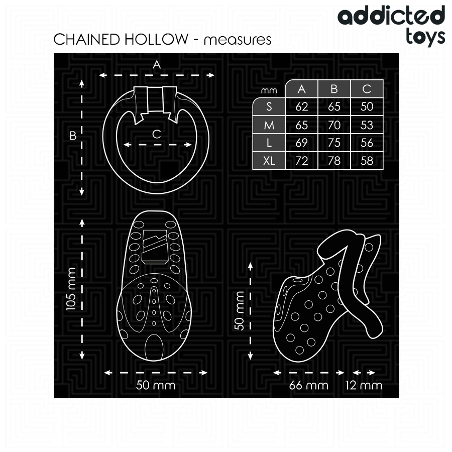 Addicted Toys Locked Gabbia - Accessorio intimo, colore standard - in mano per le dimensioni