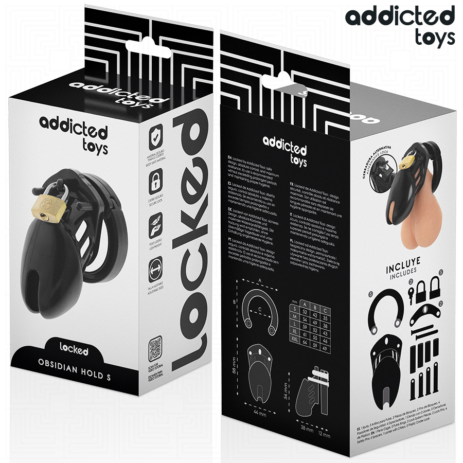 Addicted Toys Locked Gabbia - Accessorio intimo, colore standard - retro