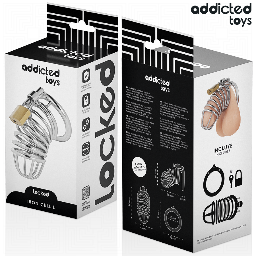Addicted Toys Locked Gabbia - Accessorio intimo, colore standard - retro