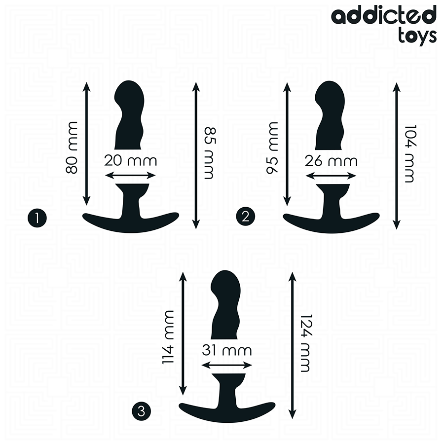 Addicted Toys 3 Tappi - Accessorio intimo - nella confezione