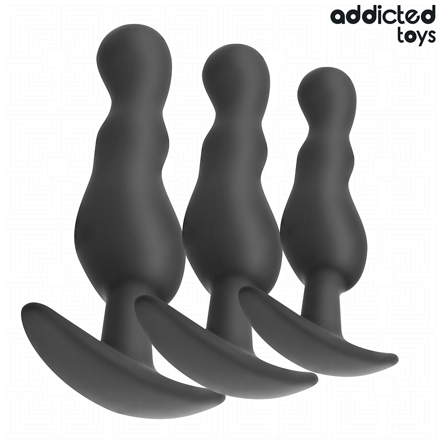 Addicted Toys 3 Tappi - Accessorio intimo - vista laterale
