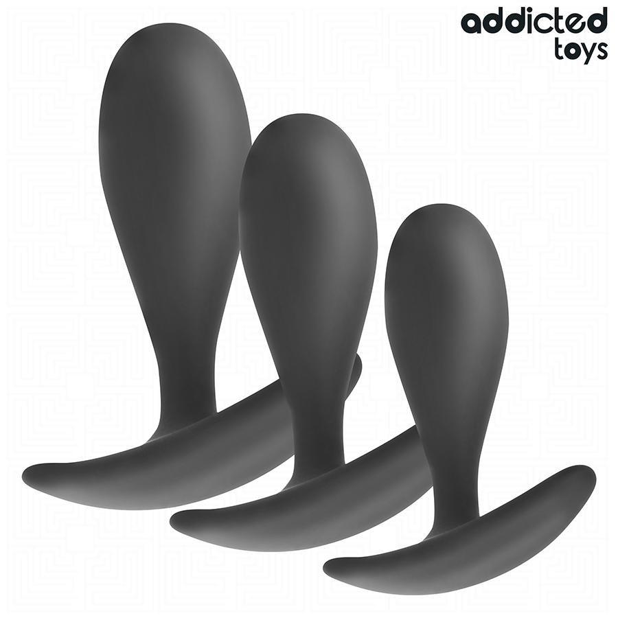 Addicted Toys 3 Tappi - Accessorio intimo - vista laterale
