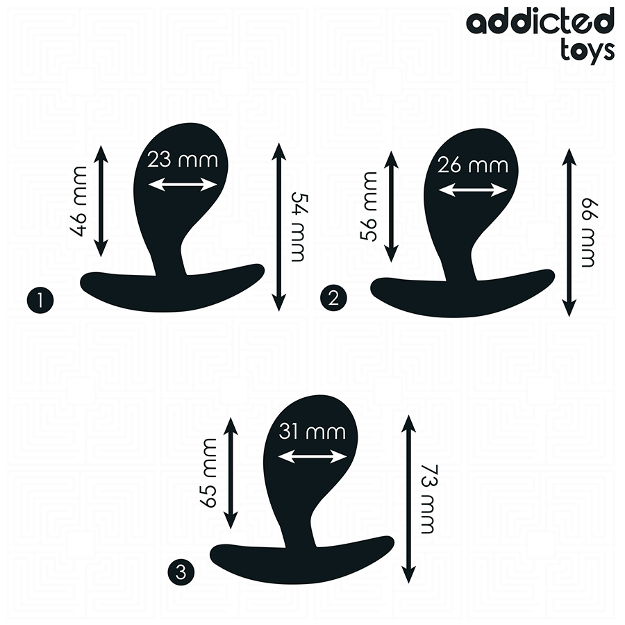 Addicted Toys 3 Tappi - Accessorio intimo - nella confezione