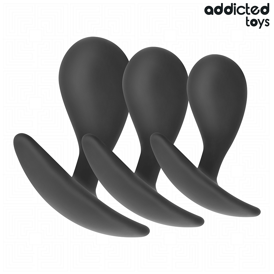Addicted Toys 3 Tappi - Accessorio intimo - vista laterale