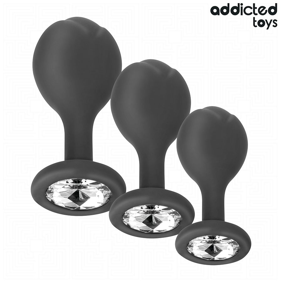 Addicted Toys 3 Tappi - Accessorio intimo - vista laterale
