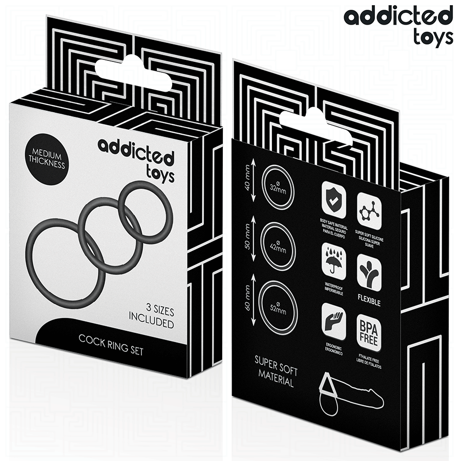 Addicted Toys Anelli - Anello per uomo, colore standard - retro
