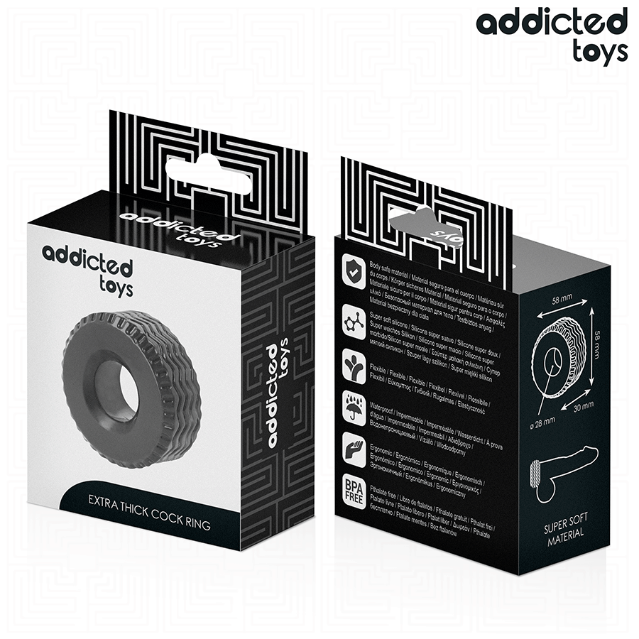 Addicted Toys Spesso - Anello per uomo - vista frontale