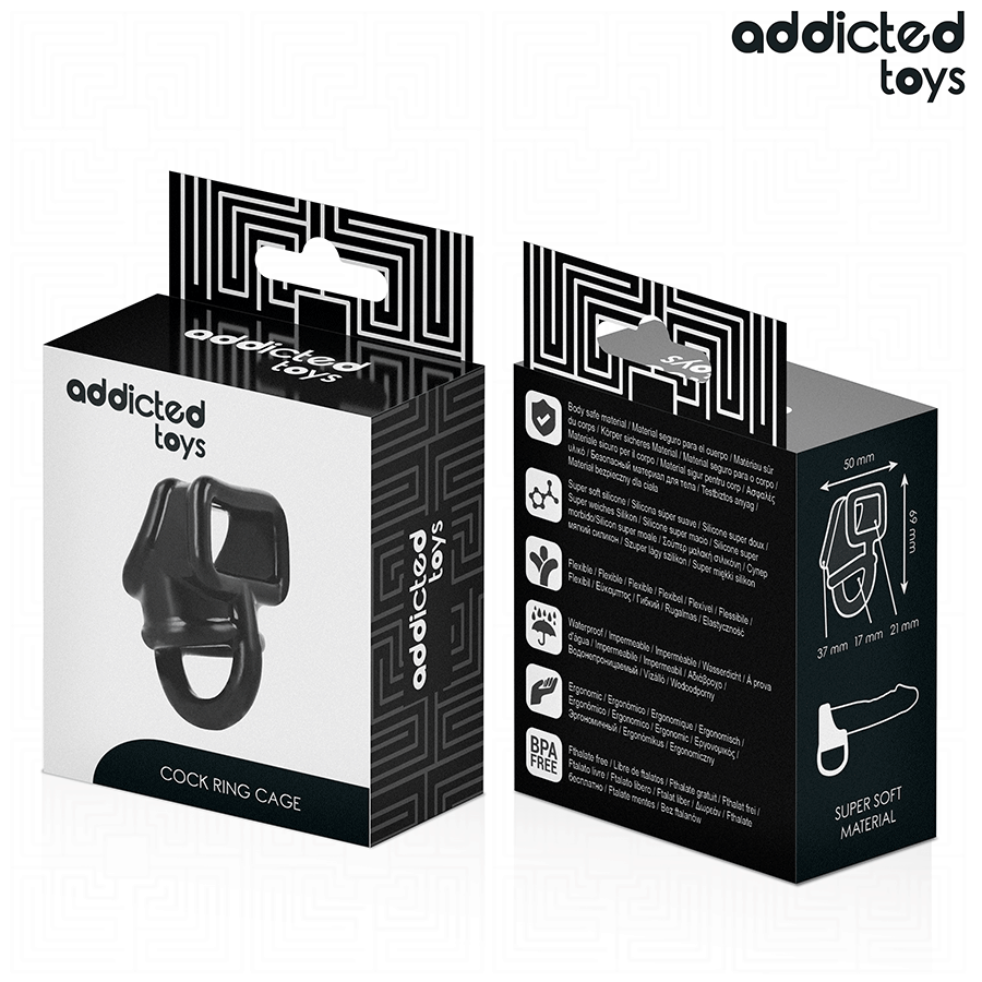 Addicted Toys Gabbia - Anello per uomo - vista frontale
