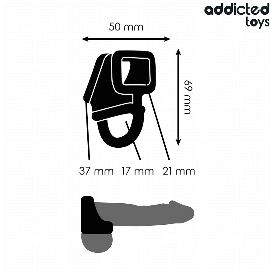 Addicted Toys Gabbia - Anello per uomo - nella confezione