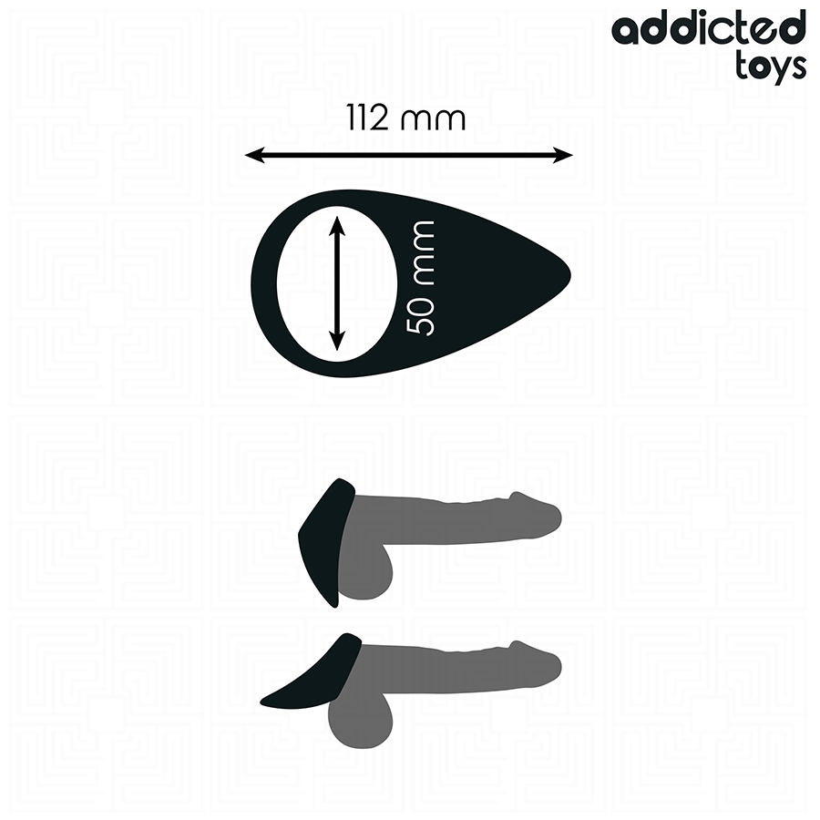 Addicted Toys Lacrima - Anello per uomo - nella confezione