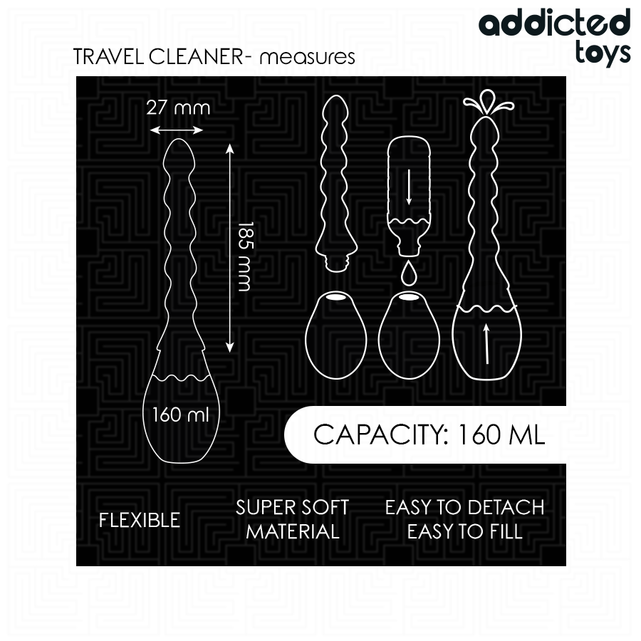 Addicted Toys Viaggio - Accessorio intimo - in mano per le dimensioni