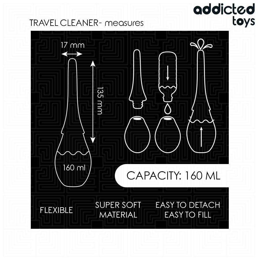 Addicted Toys Viaggio - Accessorio intimo - in mano per le dimensioni